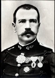 Portret Parfaita Louisa Monteila (1855-1925), francuskiego oficera wojsk kolonialnych i badacza.